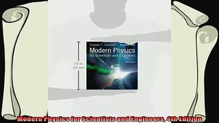 best book  Modern Physics for Scientists and Engineers 4th Edition
