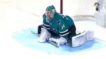 San Jose Sharks G James Reimer twerking during NHL Western Conference Finals