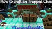 How to Craft a Trapped Chest in MineCraft * McBubzee * Crafting Recipe