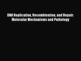 Read DNA Replication Recombination and Repair: Molecular Mechanisms and Pathology PDF Free