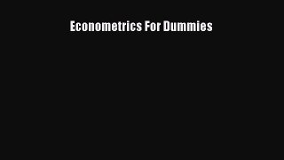 [PDF] Econometrics For Dummies [Download] Online