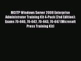 Read MCITP Windows Server 2008 Enterprise Administrator Training Kit 4-Pack (2nd Edition):