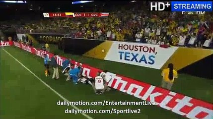 Frank Fabra Horror INJURED IN MATCH - Colombia 1-1 Costa Rica