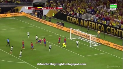 Frank Fabra Goal HD Colombia 1-1 Costa Rica Copa America Centenario 2016