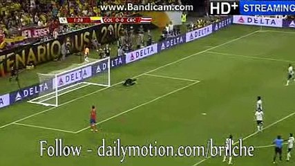 Half Time Goals HD - Colombia 1-2 Costa Rica - Copa America - 11-06-2016