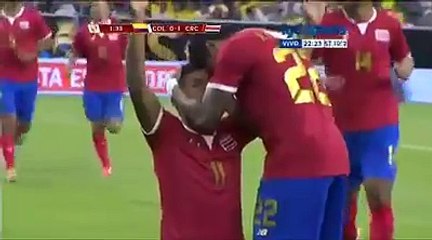Costa Rica's stunning goal against Colombia  costarica 1-0 colombia