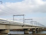 500系のぞみ　29号　ラストラン　加古川橋梁通過シーン　2010年2月28日