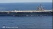 Aircraft Carrier - USS Dwight D  Eisenhower (CVN 69) in the Atlantic Ocean