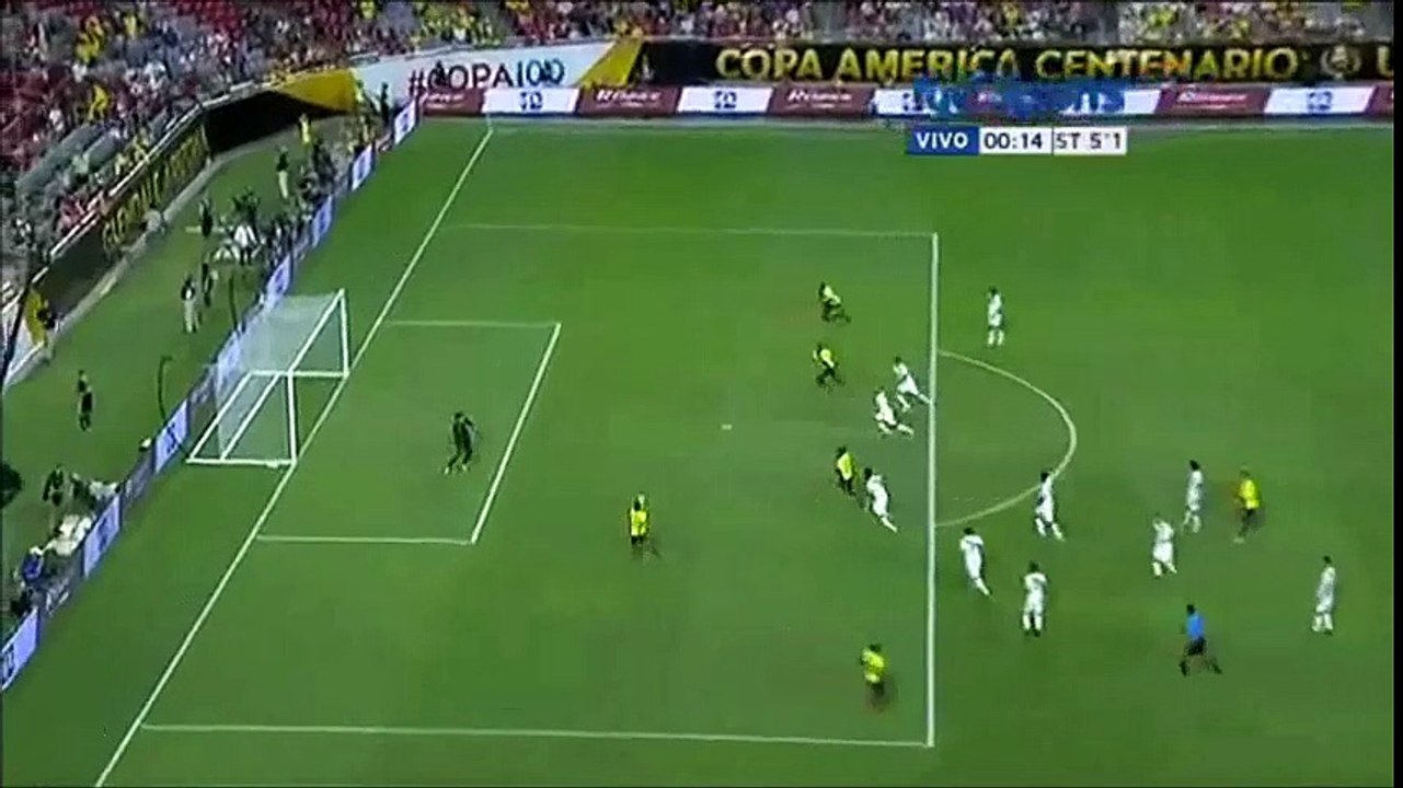 Copa América Centenario: Ecuador 2 Perú 2 // Gol de Miler Bolaños