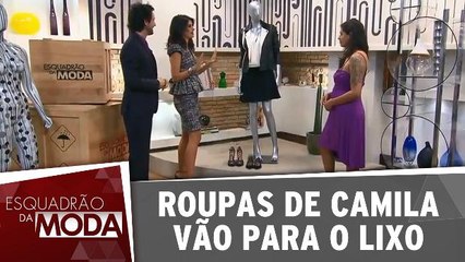 Roupas de Camila vão para o lixo