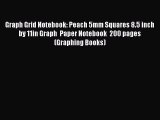 Download Book Graph Grid Notebook: Peach 5mm Squares 8.5 inch by 11in Graph  Paper Notebook