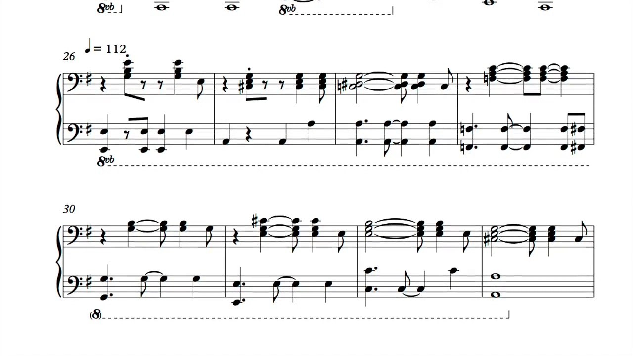 Valentine (instrumental  sheet music) - Fiona Apple