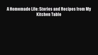 Read A Homemade Life: Stories and Recipes from My Kitchen Table Ebook Free