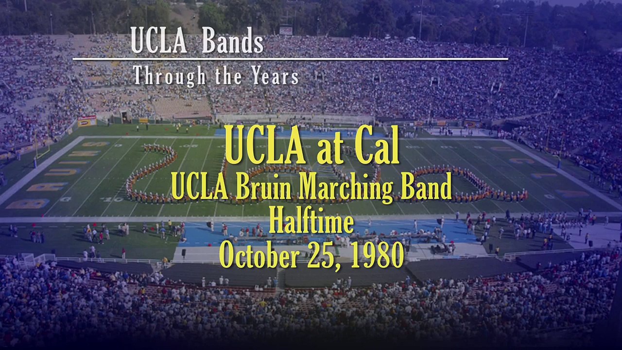 1980 - UCLA at Cal Halftime 10/25/80