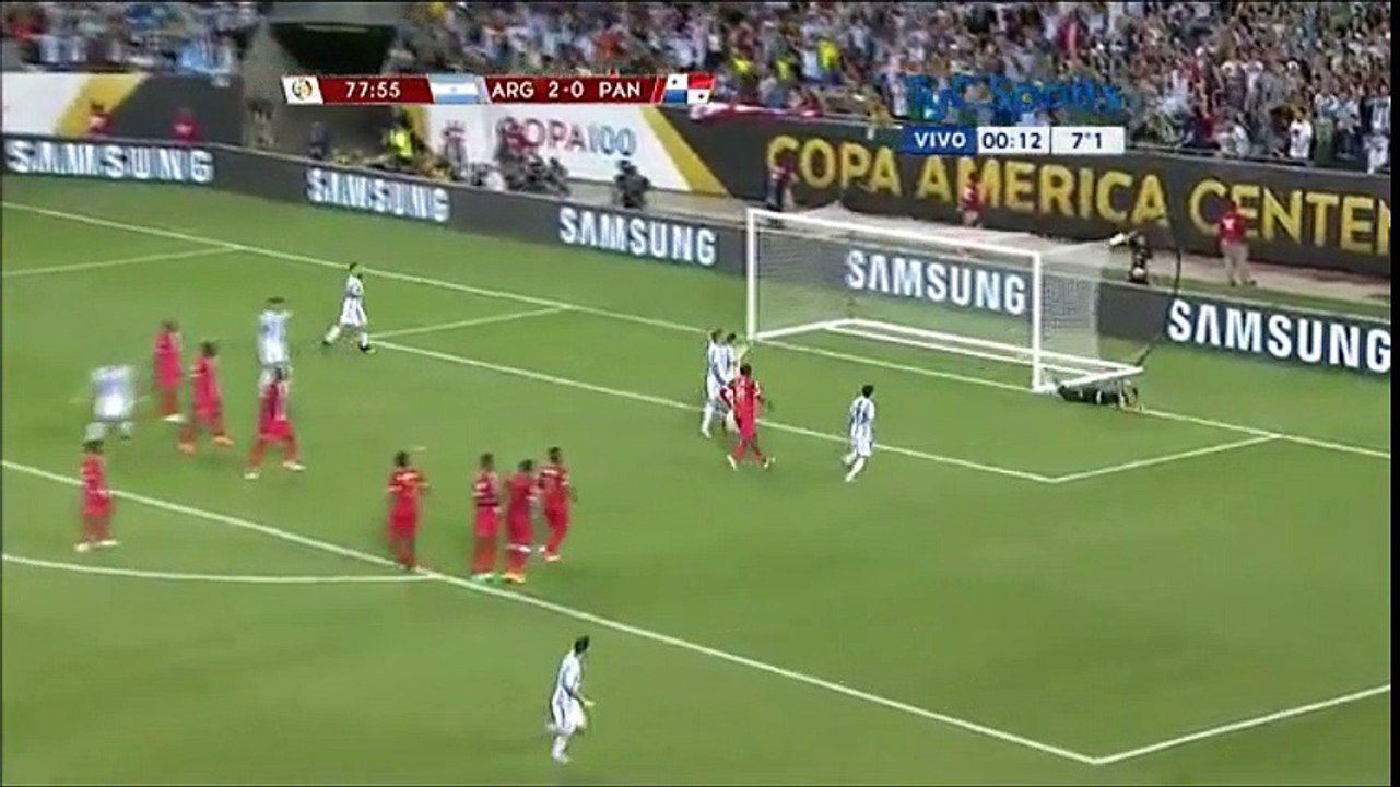 Copa América: Argentina 5 Panamá 0 // Golazo de Messi