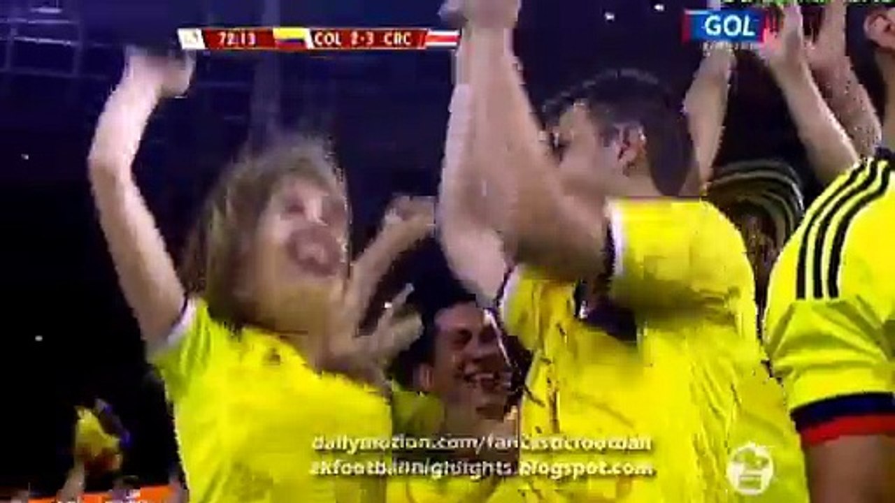 Marlos Moreno Duran Goal - Colombia 2-3 Costa Rica 11.06.2016 HD
