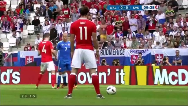 Euro 2016: Gales 2 - Eslovaquia 1 // Golazo de Gareth Bale
