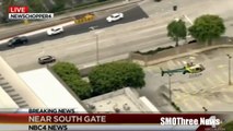 Лос-Анджелес, США погоня полиции вид с вертолета | Los Angeles Police Chase 2016