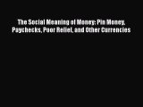Read The Social Meaning of Money: Pin Money Paychecks Poor Relief and Other Currencies Book
