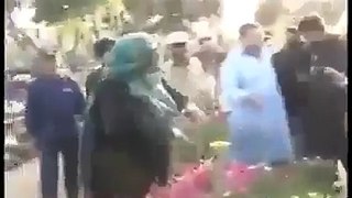 See how a Lady speak infront of Hamza Shahbaz