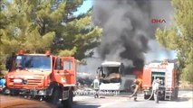 Bodrum Rodos'ta Tur Otobüsü Yandı, 11 Türk Yolcu da Ölümden Döndü