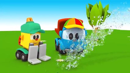 Грузовочик Лева Малым и Машина для мороженого. Мультик 3D.Мультфильмы для детей про машинки