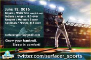 Cardinals / Pirates  8.5 over  |  Sports Betting Picks. MLB Baseball for Sunday, June 12, 2016.