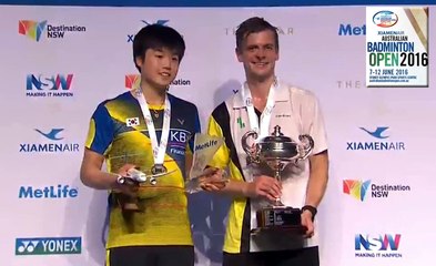 [Trophy] 2016 AUSTRALIAN OPEN Final [MS] JEON Hyeok Jin vs Hans-Kristian VITTINGHUS
