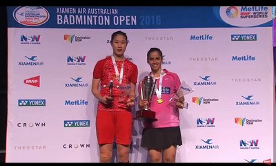 [Trophy] 2016 AUSTRALIAN OPEN Final [WS] SUN Yu vs Saina NEHWAL
