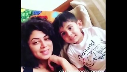 Cutest Dubsmash of Kavita Kaushik & Cute Kid