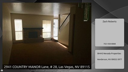 2941 COUNTRY MANOR Lane, # 28, Las Vegas, NV 89115