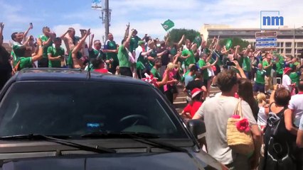 La fête a repris ce dimanche entre supporters nord-irlandais et polonais à Nice