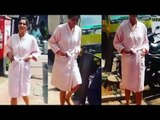 Nargis Fakhri Spotted Walking The Streets Of Mumbai In Her Bathrobe !