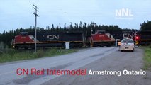 CN RAIL Intermodal Train Armstrong Ontario
