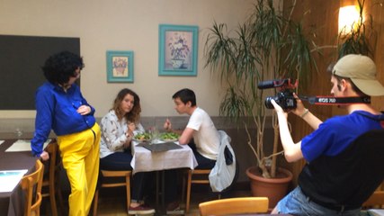 Tournage du Monde à l'envers