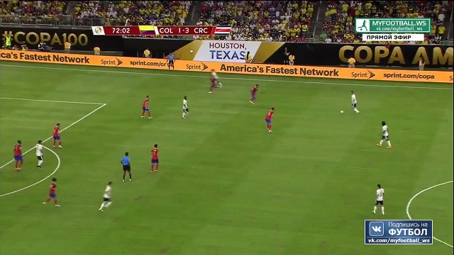 2-3 Marlos Moreno Goal - Colombia 2 - 3 Costa Rica – Copa América 11.06.2016 (