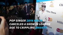 Zayn Malik cancels concert due to 'worst anxiety of my career'