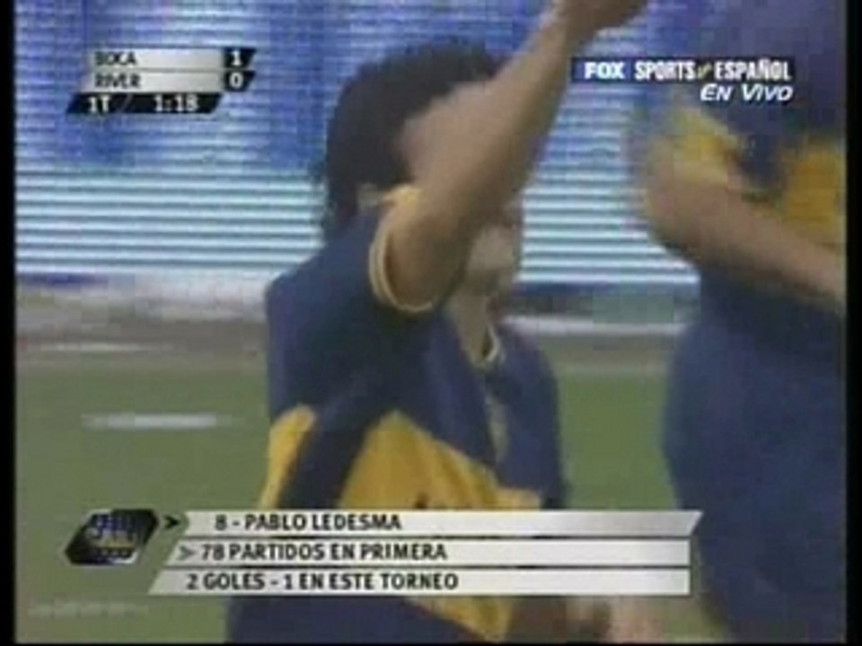 Ledesma 1-0 vs river plate 15-04-2007