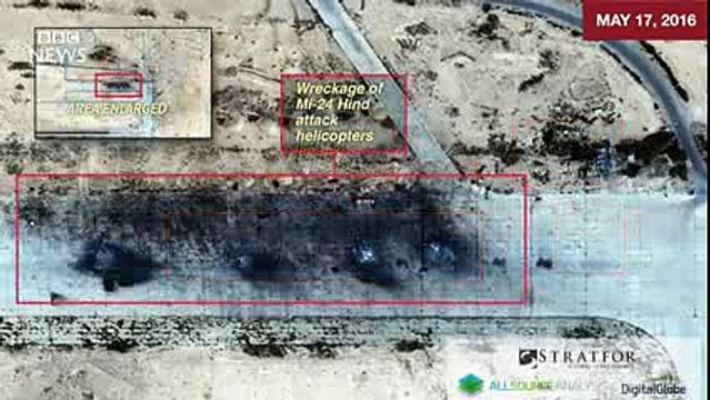 IS 'destroyed Syria airbase' used by Russia - BBC News