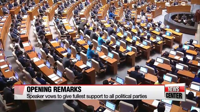 Assembly speaker urges lawmakers to work together at parliamentary opening ceremony