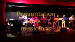 Présentation des musiciens. Concert du 4 juin 2016 à St Maurice Montcouronne.