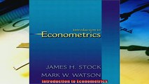 Enjoyed read  Introduction to Econometrics