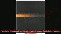 Popular book  Financial Econometrics Routledge Advanced Texts in Economics and Finance