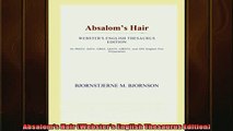 Popular book  Absaloms Hair Websters English Thesaurus Edition