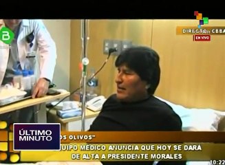 Presidente de Bolivia habla después de ser operado