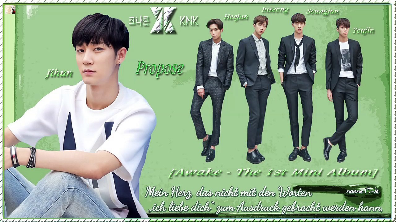 KNK - Propose k-pop [german Sub]