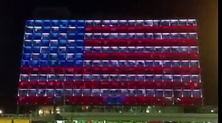 hotel de ville de Tel Aviv rend hommage Orlando 12 juin 2016