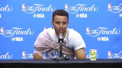 Stephen Curry Interview #1  Cavaliers vs Warriors - Game 5  June 12, 2016  NBA Finals Media Day