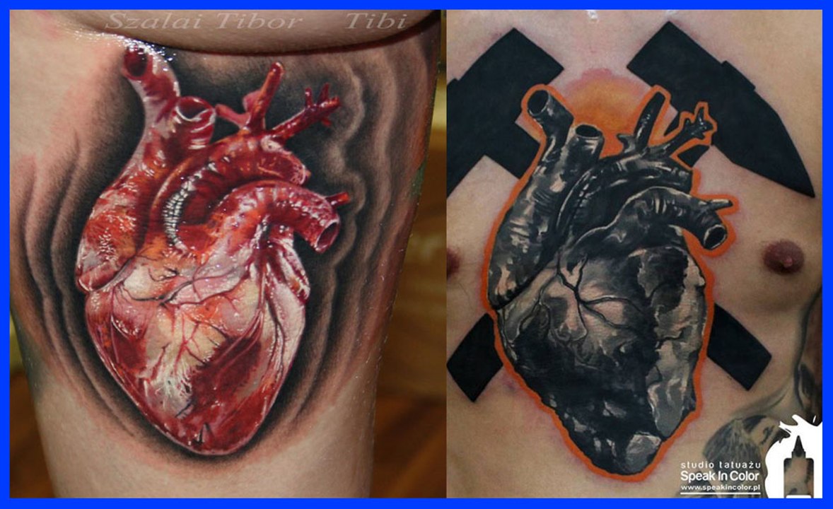 Los Mejores Tatuajes de Corazones en 3D