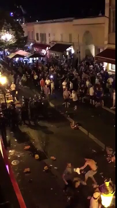 SHOCKING - Violence Riots in Nice as Northern Ireland and Poland fans attacked by local Hooligans